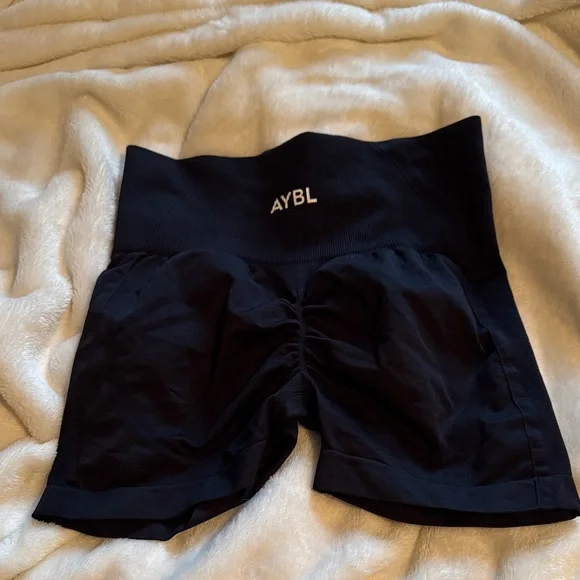 AYBL Black Seamless Shorts - Picture 2 of 2